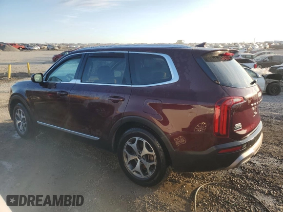 2022 Kia Telluride EX with VIN 5XYP3DHC8NG315075, listed as a Copart auction lot 46737675 with 34,048 mi miles and Salvage Title. Bid and sale history available at carsss.com. Image 2.
