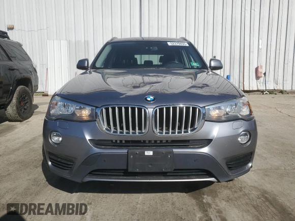 2016 BMW X3 xDrive28i with VIN 5UXWX9C57G0D77275, listed as a Copart auction lot 52370655 with 106,358 mi miles and Salvage Title. Bid and sale history available at DreamBid. Image 5.
