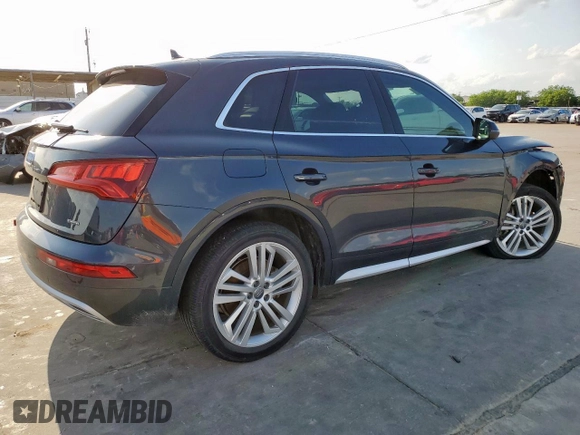 2019 Audi Q5 Premium Plus with VIN WA1BNAFY7K2052658, listed as a Copart auction lot 54954325 with 19,591 mi miles and Salvage title. Bid and sale history available at DreamBid. Image 3.