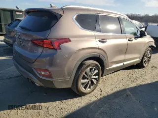 2020 Hyundai Santa Fe Limited with VIN 5NMS5CAD7LH203842, listed as a Copart auction lot 47041005 with 50,692 mi miles and Salvage Title. Bid and sale history available at carsss.com. Image 3.