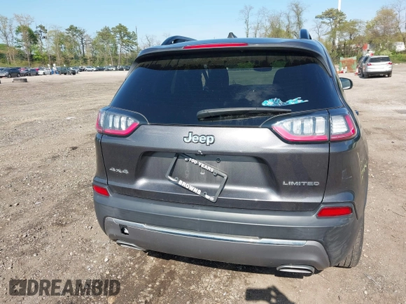 2022 Jeep Cherokee Limited with VIN 1C4PJMDX9ND509157, listed as a IAAI auction lot 42179093 with 34,638 mi miles and . Bid and sale history available at DreamBid. Image 16.