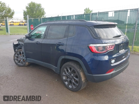 2021 Jeep Compass 80th Anniversary with VIN 3C4NJDEB5MT520949, listed as a IAAI auction lot 42447568 with 43,840 mi miles and . Bid and sale history available at DreamBid. Image 3.