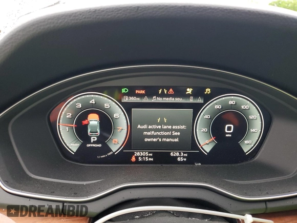 2021 Audi Q5 Prestige with VIN WA1CAAFY9M2100776, listed as a Copart auction lot 51891755 with 28,305 mi miles and Salvage Title. Bid and sale history available at carsss.com. Image 9.