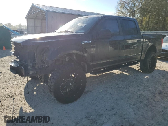 2018 Ford F-150 XL with VIN 1FTEW1CPXJKF84609, listed as a Copart auction lot 50490395 with 107,725 mi miles and Salvage Title. Bid and sale history available at DreamBid. Image 1.