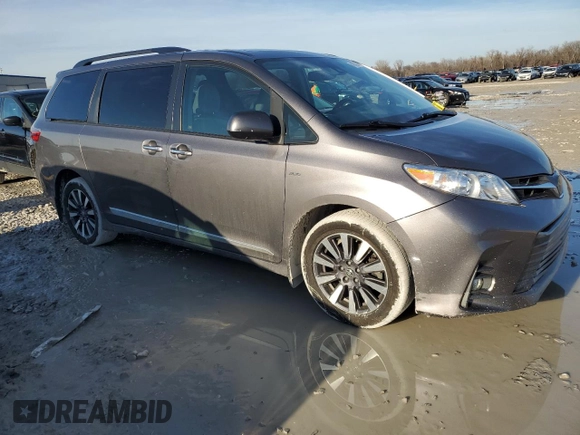 2020 Toyota Sienna XLE with VIN 5TDDZ3DC3LS237516, listed as a Copart auction lot 43732545 with 93,683 mi miles and Salvage title. Bid and sale history available at DreamBid. Image 4.