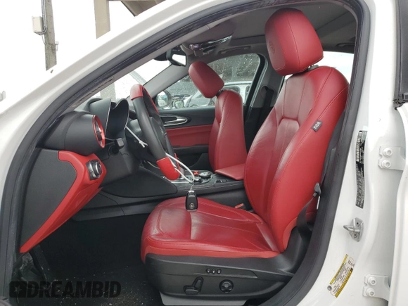 2019 Alfa Romeo Giulia Sport with VIN ZARFAMAN4K7612887, listed as a Copart auction lot 77937084 with 40,167 mi miles and Salvage Title. Bid and sale history available at carsss.com. Image 7.