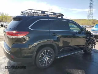 2018 Toyota Highlander SE with VIN 5TDKZRFH3JS540733, listed as a Copart auction lot 55099315 with 80,067 mi miles and Salvage title. Bid and sale history available at DreamBid. Image 3.