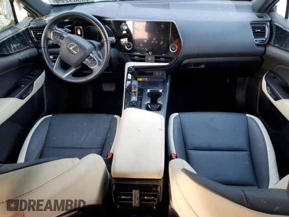 2022 Lexus NX with VIN JTJGGCEZ8N2000887, listed as a Copart auction lot 45509225 with 43,897 mi miles and Salvage Title. Bid and sale history available at carsss.com. Image 8.