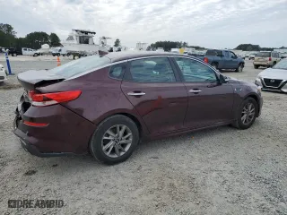 2019 Kia Optima LX with VIN 5XXGT4L32KG346958, listed as a Copart auction lot 87794115 with 228,444 mi miles and Salvage Title. Bid and sale history available at carsss.com. Image 3.