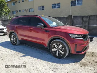 2023 Kia Sorento S with VIN 5XYRL4LC6PG208285, listed as a Copart auction lot 49927455 with 25,216 mi miles and Salvage Title. Bid and sale history available at DreamBid. Image 4.