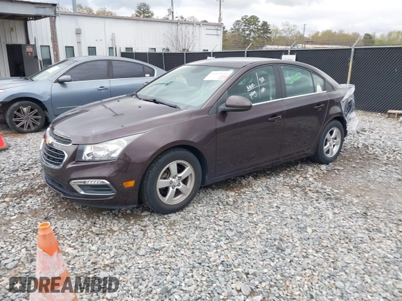 2015 Chevrolet Cruze LT with VIN 1G1PC5SB0F7280271, listed as a IAAI auction lot 41879688 with 57,743 mi miles and . Bid and sale history available at DreamBid. Image 2.
