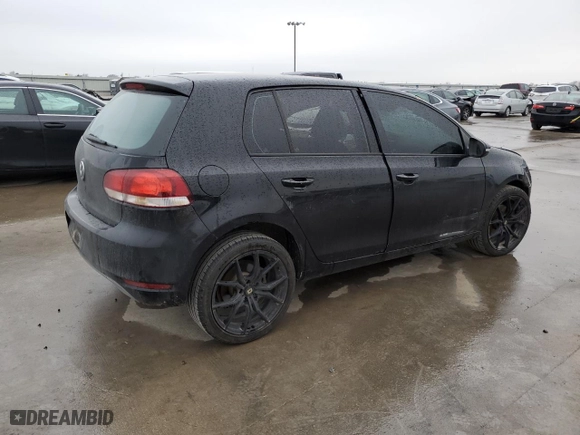 2011 Volkswagen Golf with VIN WVWDA7AJ0BW170583, listed as a Copart auction lot 45574495 with 164,008 mi miles and Salvage Title. Bid and sale history available at carsss.com. Image 3.