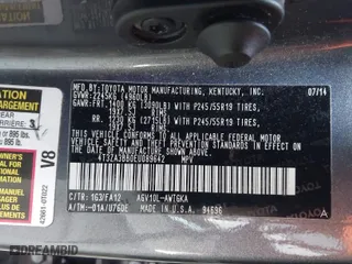 2014 Toyota Venza LE with VIN 4T3ZA3BB0EU089642, listed as a IAAI auction lot 41880358 with 165,474 mi miles. Bid and sale history available at carsss.com. Image 9.