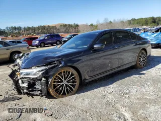 2019 BMW 7 Series 750i with VIN WBA7F0C53KGM24560, listed as a Copart auction lot 37540533 with 0 mi miles. Bid and sale history available at carsss.com. Image 1.