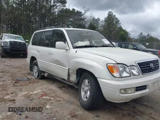 1999 Lexus LX 470 with VIN JT6HT00W0X0037341, listed as a IAAI auction lot 41813009 with 190,343 mi miles and . Bid and sale history available at DreamBid. Image 1.