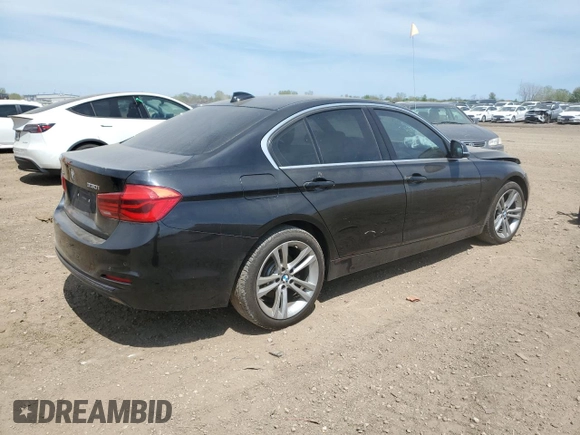 2017 BMW 3 Series 330i xDrive with VIN WBA8D9G52HNU58566, listed as a Copart auction lot 55513105 with Not provided miles and Salvage title. Bid and sale history available at DreamBid. Image 3.