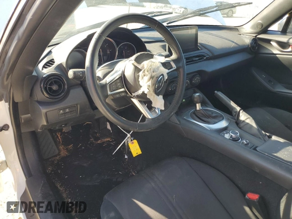 2021 Mazda MX-5 Miata Sport with VIN JM1NDAB79M0453940, listed as a Copart auction lot 85842094 with 29,159 mi miles and Salvage title. Bid and sale history available at DreamBid. Image 8.