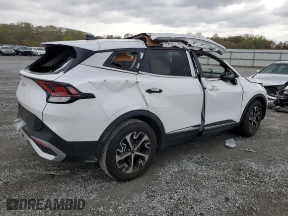 2024 Kia Sportage EX with VIN 5XYK33DF7RG184280, listed as a Copart auction lot 51072615 with 18,575 mi miles and Salvage Title. Bid and sale history available at carsss.com. Image 3.