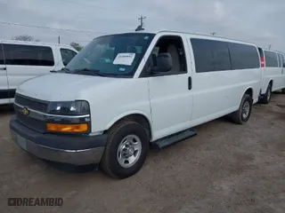 2020 Chevrolet Express Passenger LT with VIN 1GAZGPFG8L1209896, listed as a IAAI auction lot 41509992 with 240,207 mi miles. Bid and sale history available at carsss.com. Image 2.