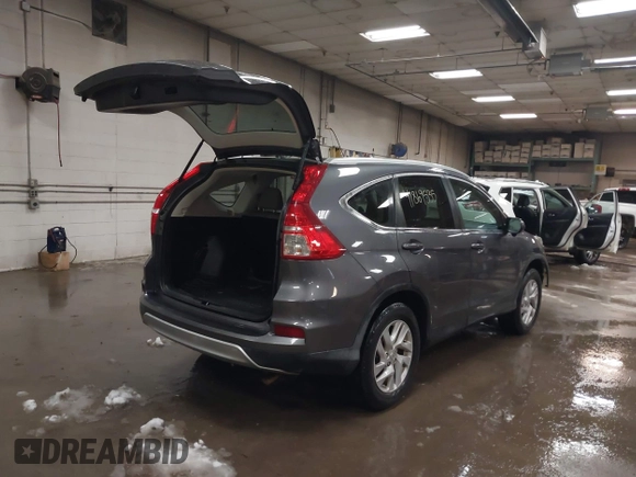 2015 Honda CR-V EX-L with VIN 2HKRM4H75FH604059, listed as a IAAI auction lot 41869535 with 131,848 mi miles. Bid and sale history available at carsss.com. Image 4.