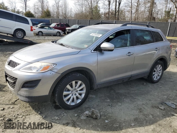 2010 Mazda CX-9 Sport with VIN JM3TB2MA2A0225759, listed as a Copart auction lot 43150095 with 119,130 mi miles and Salvage Title. Bid and sale history available at DreamBid. Image 1.