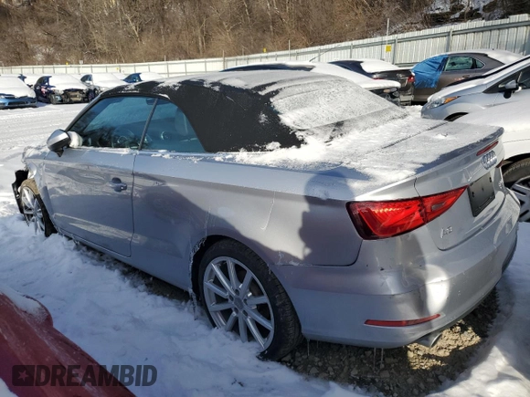 2016 Audi A3 2.0T Premium with VIN WAU78LFF9G1077441, listed as a Copart auction lot 81999203 with 25,401 mi miles. Bid and sale history available at carsss.com. Image 2.