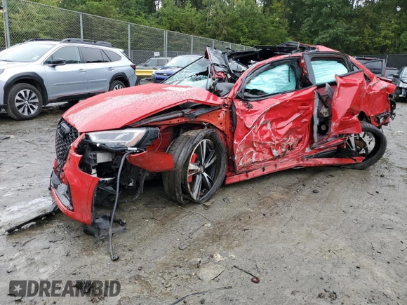 2019 Audi RS 3 with VIN WUABWGFF4KA904106, listed as a Copart auction lot 72851844 with Not provided miles and Salvage title. Bid and sale history available at DreamBid. Image 1.