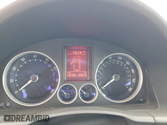 2008 Volkswagen R32 with VIN WVWKC71K28W019215, listed as a Copart auction lot 54602925 with 157,491 mi miles and Salvage Title. Bid and sale history available at DreamBid. Image 9.