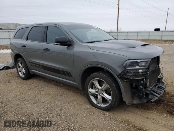 2021 Dodge Durango GT with VIN 1C4RDJDGXMC644263, listed as a Copart auction lot 85010174 with 111,889 mi miles and Salvage title. Bid and sale history available at DreamBid. Image 4.
