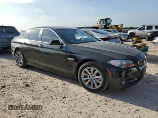 2015 BMW 5 Series 528i with VIN WBA5A5C58FD520212, listed as a Copart auction lot 55643525 with 156,948 mi miles and Salvage title. Bid and sale history available at DreamBid. Image 4.