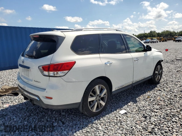 2014 Nissan Pathfinder Platinum with VIN 5N1AR2MN6EC728032, listed as a Copart auction lot 61914055 with 101,941 mi miles and Salvage title. Bid and sale history available at DreamBid. Image 3.