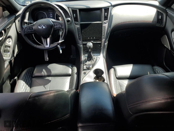 2018 Infiniti Q50 RED SPORT 400 with VIN JN1FV7AR7JM481086, listed as a Copart auction lot 49789064 with 92,296 mi miles and Clean Title. Bid and sale history available at carsss.com. Image 8.