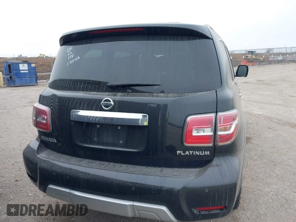 2018 Nissan Armada Platinum with VIN JN8AY2NF8J9333263, listed as a IAAI auction lot 41486915 with 126,536 mi miles. Bid and sale history available at carsss.com. Image 17.