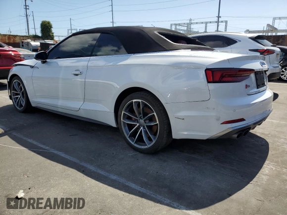 2018 Audi S5 Premium Plus z VIN WAUY4GF59JN004438, wystawiony jako Copart lot #57153865 z przebiegiem 24 970 mil mil oraz Szkoda całkowita • Salvage title. Historia ofert i sprzedaży dostępna na DreamBid. Obrazek 2.