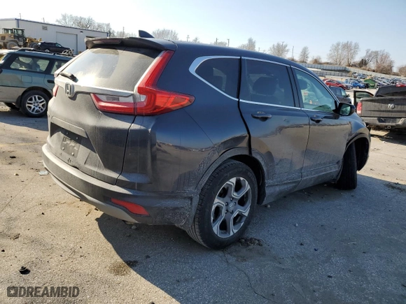 2019 Honda CR-V EX with VIN 7FARW1H57KE005121, listed as a Copart auction lot 47320945 with 64,738 mi miles and Salvage Title. Bid and sale history available at carsss.com. Image 3.