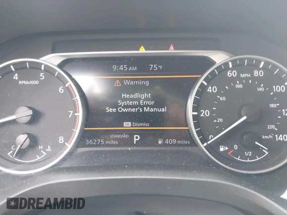 2024 Nissan Rogue S with VIN 5N1BT3AA9RC681310, listed as a IAAI auction lot 42415050 with 36,275 mi miles and . Bid and sale history available at DreamBid. Image 7.