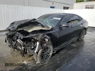 2018 Genesis G80 Sport z VIN KMHGN4JB1JU250294, wystawiony jako Copart lot #71487574 z przebiegiem Nie podano mil oraz Szkody całkowita. Historia ofert i sprzedaży dostępna na DreamBid. Obrazek 1.