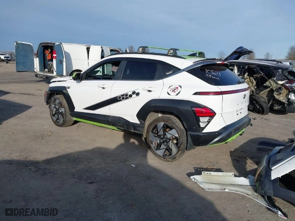 2024 Hyundai Kona Limited with VIN KM8HE3A30RU038375, listed as a IAAI auction lot 41374168 with 41,521 mi miles. Bid and sale history available at carsss.com. Image 3.