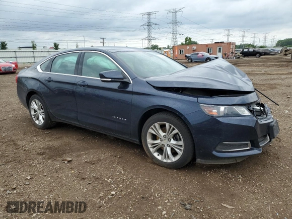 2015 Chevrolet Impala LT with VIN 2G1125S32F9159211, listed as a Copart auction lot 61585405 with 152,361 mi miles and Salvage title. Bid and sale history available at DreamBid. Image 4.