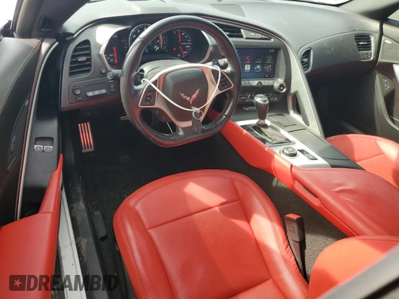 2016 Chevrolet Corvette Z51 2LT with VIN 1G1YK3D75G5122610, listed as a Copart auction lot 72325114 with 29,159 mi miles and Clean Title. Bid and sale history available at carsss.com. Image 8.