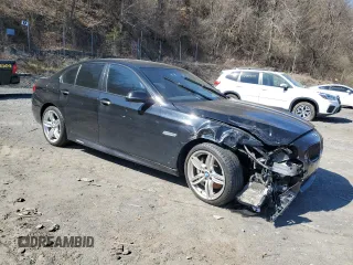 2015 BMW 5 Series 535i xDrive with VIN WBA5B3C55FD545117, listed as a Copart auction lot 51790345 with 86,456 mi miles and Salvage Title. Bid and sale history available at carsss.com. Image 4.