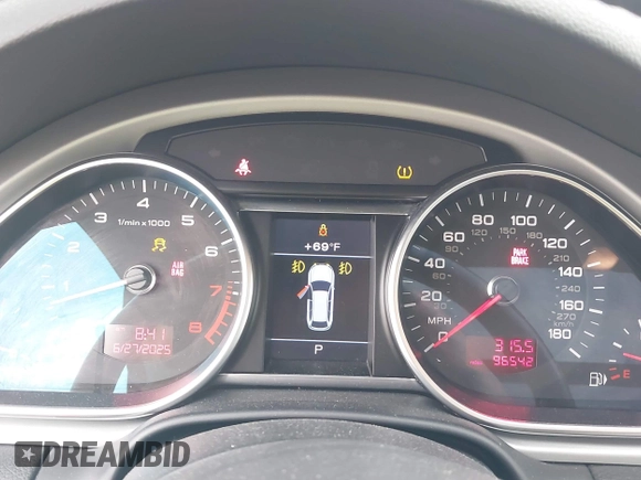 2010 Audi Q7 Premium Plus with VIN WA1LYAFE6AD007439, listed as a IAAI auction lot 42570983 with 96,542 mi miles and . Bid and sale history available at DreamBid. Image 7.