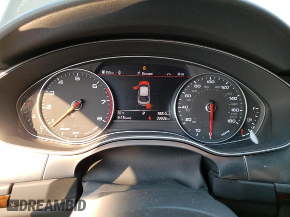 2017 Audi A7 Prestige with VIN WAU22AFC9HN009902, listed as a Copart auction lot 64514343 with 39,608 mi miles. Bid and sale history available at carsss.com. Image 9.