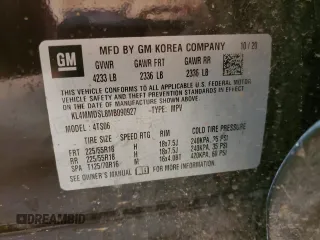 2021 Buick Encore GX Select с VIN KL4MMDSL8MB090927, выставлен на аукционе Copart как лот 83647434 с пробегом 25 962 миль миль и Списание • Salvage title. История ставок и продаж доступна на DreamBid. Изображение 15.