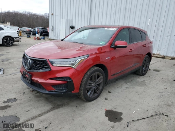 2019 Acura RDX w/A-Spec Pkg with VIN 5J8TC2H62KL020889, listed as a Copart auction lot 86171024 with 84,898 mi miles and Salvage Title. Bid and sale history available at carsss.com. Image 1.