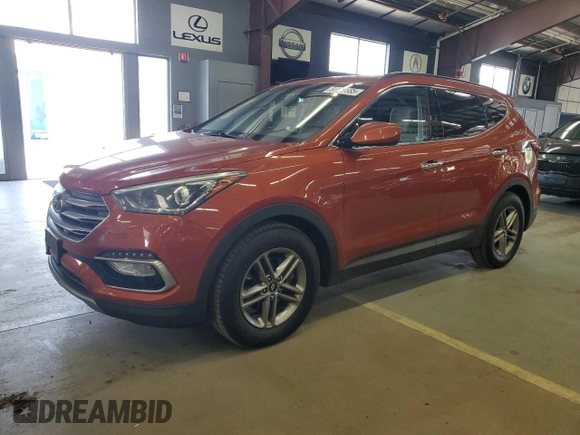 2017 Hyundai Santa Fe 2.4L with VIN 5XYZUDLB9HG489049, listed as a Copart auction lot 66366685 with 146,103 mi miles and Clean title. Bid and sale history available at DreamBid. Image 1.