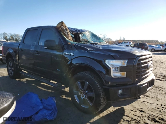 2016 Ford F-150 XLT with VIN 1FTEW1EG1GFD49398, listed as a Copart auction lot 81835724 with 76,030 mi miles and Salvage Title. Bid and sale history available at carsss.com. Image 4.