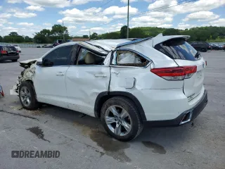 2017 Toyota Highlander Limited with VIN 5TDYZRFH5HS209110, listed as a Copart auction lot 57915415 with 129,555 mi miles and Salvage title. Bid and sale history available at DreamBid. Image 2.