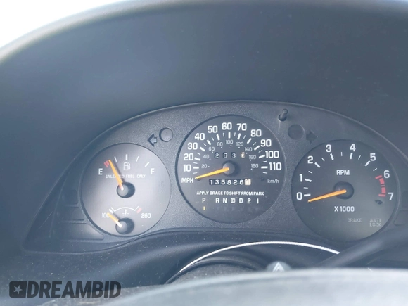 1999 Chevrolet Monte Carlo LS with VIN 2G1WW12M4X9183264, listed as a IAAI auction lot 41388935 with 135,826 mi miles and . Bid and sale history available at DreamBid. Image 7.
