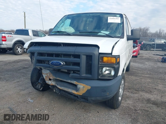 2013 Ford Econoline Cargo Commercial with VIN 1FTNE1EW4DDA09857, listed as a IAAI auction lot 41889302 with 131,059 mi miles and . Bid and sale history available at DreamBid. Image 6.